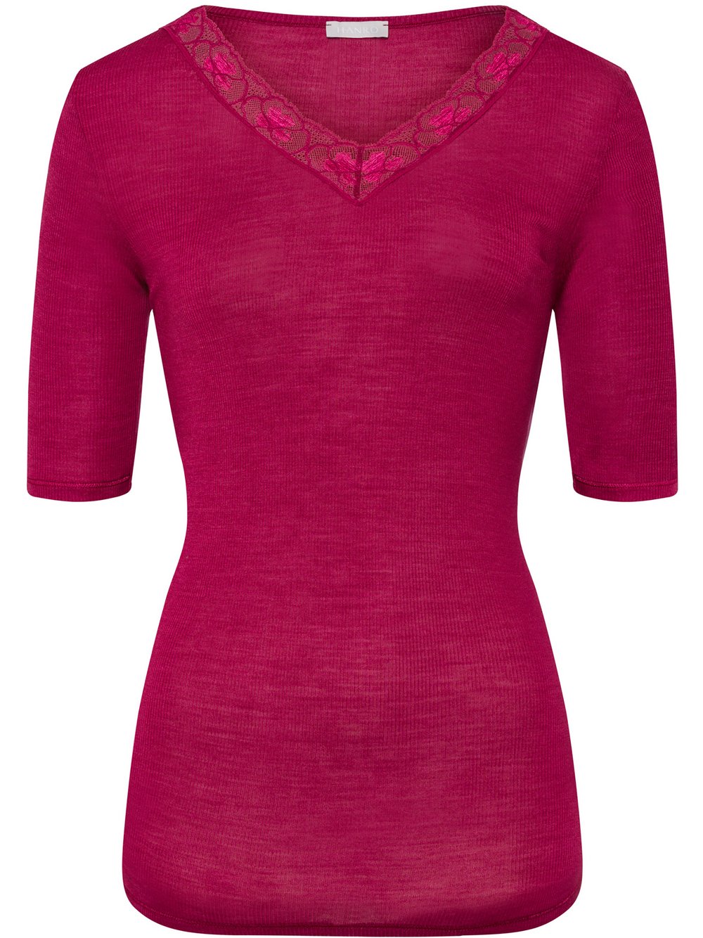 Hanro V-Shirt Damen himbeer, L