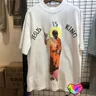 T-shirt JESUS IS KING uomo donna Jesus Graphic stampa 3D Logo Kanye West Tee colletto spesso Hip Hop