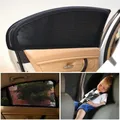 2 pezzi finestrino laterale anteriore e posteriore per Auto UV Sun prevenire Sunshine Blocker Cover Shade Mesh parasole esterno automatico Baby Child Protect