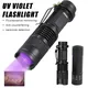 UV Flashlight LED Ultraviolet Torch Inspection Lamp for Banknote Portable Ultra Violet Lights Pet