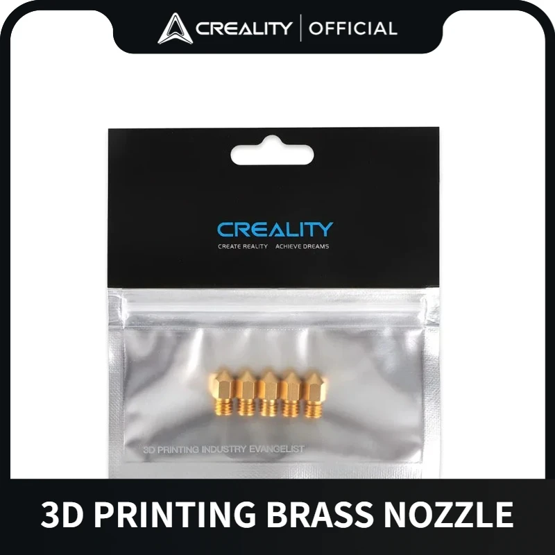 Creality 3D Printer Nozzle 0.2/0.3/0.4/0.5/0.6/0.8mm Hotend Extruder Nozzles for Ender-3 Serie/Ender 5 Serie/CR-6 SE 3D Printer