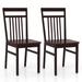 2/4PCS Farmhouse Dining Chair Armless Chair w/ Slanted High Backrest