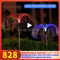 Solar jellyfish Lights Led Outdoor Landscape Pathway Fiber optic fireworks Light Waterproof Solar