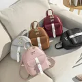 Fashion New Women Korean Style Mini Backpack PU Leather Small Backless Bag Multi-Functional Girls'