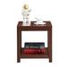 Classic Side Table, 2-tier Small Space End Table Nightstand for Livingroom Sofa Side Table with Open Storage Shelve