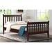 Twin Size Solid Wood Platform Bed Frame with Curve Design Headboard & Footboard, Wood Slat Support No Box Spring Needed