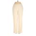 Theory Dress Pants - Mid/Reg Rise Straight Leg Boyfriend: Ivory Bottoms - Women's Size 0