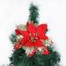 Christmas Decorations 2PCS Glitter Christmas Flower Artificial Flowers Merry Christmas Decorations Home Xmas Tree Ornaments New Year Gift Fall Decor