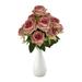 Hxoliqit Ground Cloth 12 Head Gold Wire Angle Rose Home Decoration Ornaments Flower Hotel Table Placement Simulation Rose Bouquet Artificial Flowers Artificial Plants & Flowers Home Decor