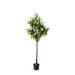 Terra Green Foliage AT8054-155-MO 61 in. Faux Lemon Artificial Tree with 374 Leaves & 22 Fruits