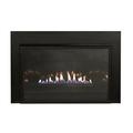 28 in. 20 000 BTUs Loft Vent Free Gas Fireplace with Intermittent Pilot Black