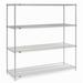 4-Shelf Wire Shelving Unit Silver EP 72 x 30 x 86 in.