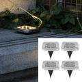 FFENYAN Solar Powered Ground Lights Solar Ground Light 8 LED Solar Lights Upgraded Outdoor Solar Powered Bright In Ground Light For Walkway Yard Patio