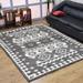 Rugsotic Carpets Hand Woven Flat Weave Kilim Oriental Jute Area Rug White Beige 6 x9
