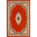 Rugs.com Amaya Collection Rug â€“ 5 x 8 Terracotta Medium Rug Perfect For Bedrooms Dining Rooms Living Rooms