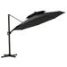 Crestlive Products 11.5-foot Outdoor Round Cantilever Umbrella Black