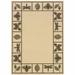 5 x 8 ft. Ivory Abstract Stain Resistant Indoor & Outdoor Rectangle Area Rug - Brown and Ivory - 5 x 8 ft.