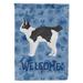 11 x 0.01 x 15 in. Japanese Bobtail Cat Welcome Flag Garden Size