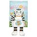 13 x 24 in. Double Applique Cat Welcome Polyester Garden Flag