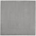 7 x 7 ft. Silver Gray Non Skid Indoor & Outdoor Square Area Rug - Gray