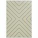 2 x 4 ft. Gray Geometric Stain Resistant Indoor & Outdoor Rectangle Area Rug - Gray and Ivory - 2 x 4 ft.