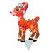 piaybook 2023 Christmas Home Decor 2D Light Up Rooster Garden Decor Acrylic Rooster Dogs Reindeer Garden Stake With Lights Yard Decor Garden Statue Realistic Garden Sculpture For Backyard Lands