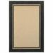 2 x 4 ft. Sand Stain Resistant Indoor & Outdoor Rectangle Area Rug - Beige and Black - 2 x 4 ft.