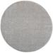 4 x 4 ft. Silver Gray Non Skid Indoor & Outdoor Round Area Rug - Gray - 4 x 4 ft.
