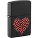 Zippo Lighter- Heart I Love You to The Moon Loving Embrace Valentine Windproof Lighter (Checkered Heart 48719)