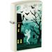 Zippo Lighter - Personalized Custom Message Engraved on Backside for Ghost Owl Scary Spooky Halloween Design - Glow-in-The-Dark Green Windproof Pocket Lighter 48727
