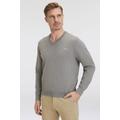 V-Ausschnitt-Pullover GANT "Classic Cotton V-Neck" Gr. XXL, grau (dark grey melange) Herren Pullover V-Ausschnitt-Pullover