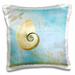 3dRose Inspired Shell Beach Themed Art Pillow Case 16 by 16-inch