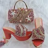 Qsgfc rot elegante Damen handtaschen Royal Wedding Party Schuhe und Tasche Arbeits schuhe leichte bequeme Freizeit schuhe mit Tasche