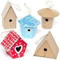 Mini Craft Bird Houses (Pack of 6) Nature Craft Kits