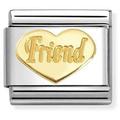 Nomination Gold Friend Heart Charm