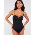 DORINA Sublime Sculpt Light Padded Thong Bodysuit - Black, Black, Size 40C, Women