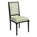 Limited Edition Square Back Louis XVI Side Chair - Marjorie Pear with Distressed Black Frame - Ballard Designs - Ballard Designs