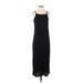 Zara Casual Dress - Midi: Black Solid Dresses - Women's Size Small