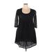 Ice Silk Casual Dress: Black Dresses - Women's Size 2X