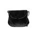 Margot Leather Crossbody Bag: Pebbled Black Print Bags