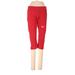 Nike Active Pants - Super Low Rise Skinny Leg Cropped: Red Activewear - Women's Size Small