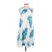 Calvin Klein Casual Dress - A-Line: White Print Dresses - Women's Size P