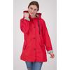 Regenjacke DEPROC ACTIVE "Friesennerz ANKERGLUTZAUBER", Damen, Gr. 54 (XXL), rot, Obermaterial: 100% Polyurethan; Futter: 100% Polyester, casual, figurumspielend, Langarm gerader Abschluss mit Druckknopf, Jacken, auch in Großen Größen erhältlich