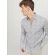 Langarmhemd JACK & JONES "JPRBLANORDIC PRINT SHIRT L/S SN" Gr. S, N-Gr, weiß (white) Herren Hemden Langarm