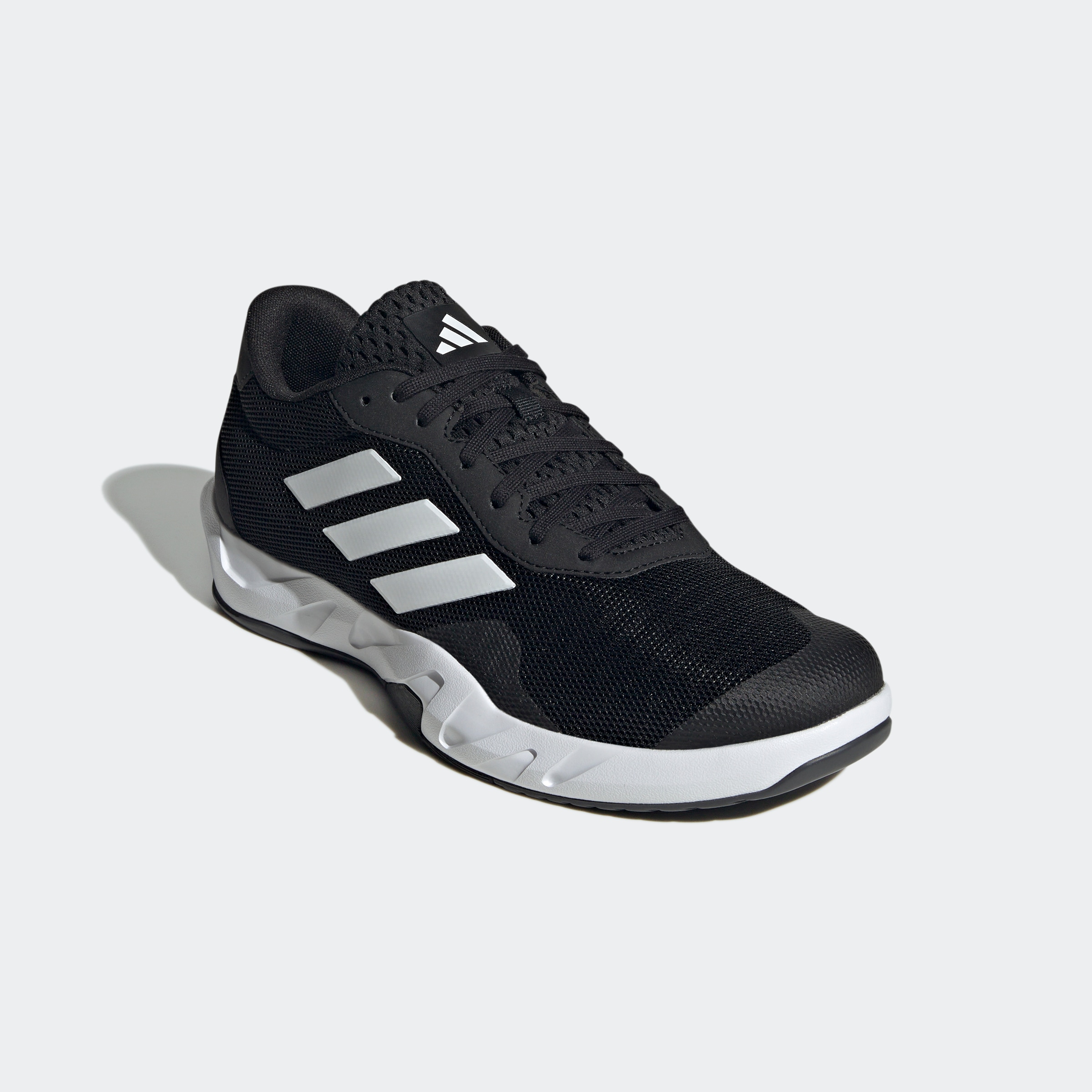 Trainingsschuh ADIDAS PERFORMANCE "AMPLIMOVE", Herren, Gr. 43, schwarz (core schwarz, cloud weiß, grau six), Synthetik, Textil, Schuhe