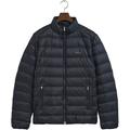 Daunenjacke GANT "Light Down Jacket Daunen leicht pflegeleicht" Gr. XXXL, blau (evening blue) Herren Jacken Winterjacken