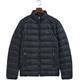 Daunenjacke GANT "Light Down Jacket Daunen leicht pflegeleicht" Gr. XXXL, blau (evening blue) Herren Jacken Winterjacken