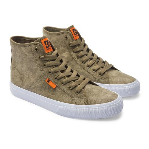 „Sneaker DC SHOES „“Manual““ Gr. 8,5(41), grün (washed olive) Schuhe Sneaker“