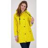 Regenjacke DEPROC ACTIVE "Friesennerz ANKERGLUTZAUBER", Damen, Gr. 48 (XL), gelb, Obermaterial: 100% Polyurethan; Futter: 100% Polyester, casual, figurumspielend, Langarm gerader Abschluss mit Druckknopf, Jacken, auch in Großen Größen erhältlich