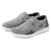 Slip-On Sneaker JOHN DEVIN, Herren, Gr. 43, grau, Obermaterial: 80% Lederimitat, 20% Textilmaterial. Futter: 100% Lederimitat. Decksohle: 100% Textilmaterial. Laufsohle: 100% Synthetik, unifarben mit Farbeinsatz, casual, Schuhe, Slipper,...
